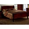Sapphtopaz Bed Frame Solidwood Bed Frame with Headboard Sleigh Bed Bedroom Furniture - 3 of 4