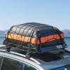 VEVOR Roof Rack Basket, 51 x 36 x 4.1 in, Universal Rooftop Cargo Carrier with 1120 x 870 x 260 mm Cargo Bag, Net, Ratchet Straps, Black - 2 of 4