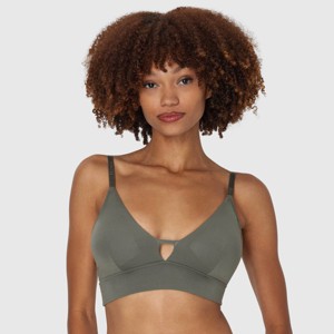 Hanes Originals Women's SuperSoft Longline Triangle Bra MHOT10 - 1 of 4