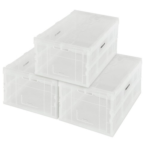 Mount-It! Heavy-Duty Plastic Storage Bins (Set of 3)