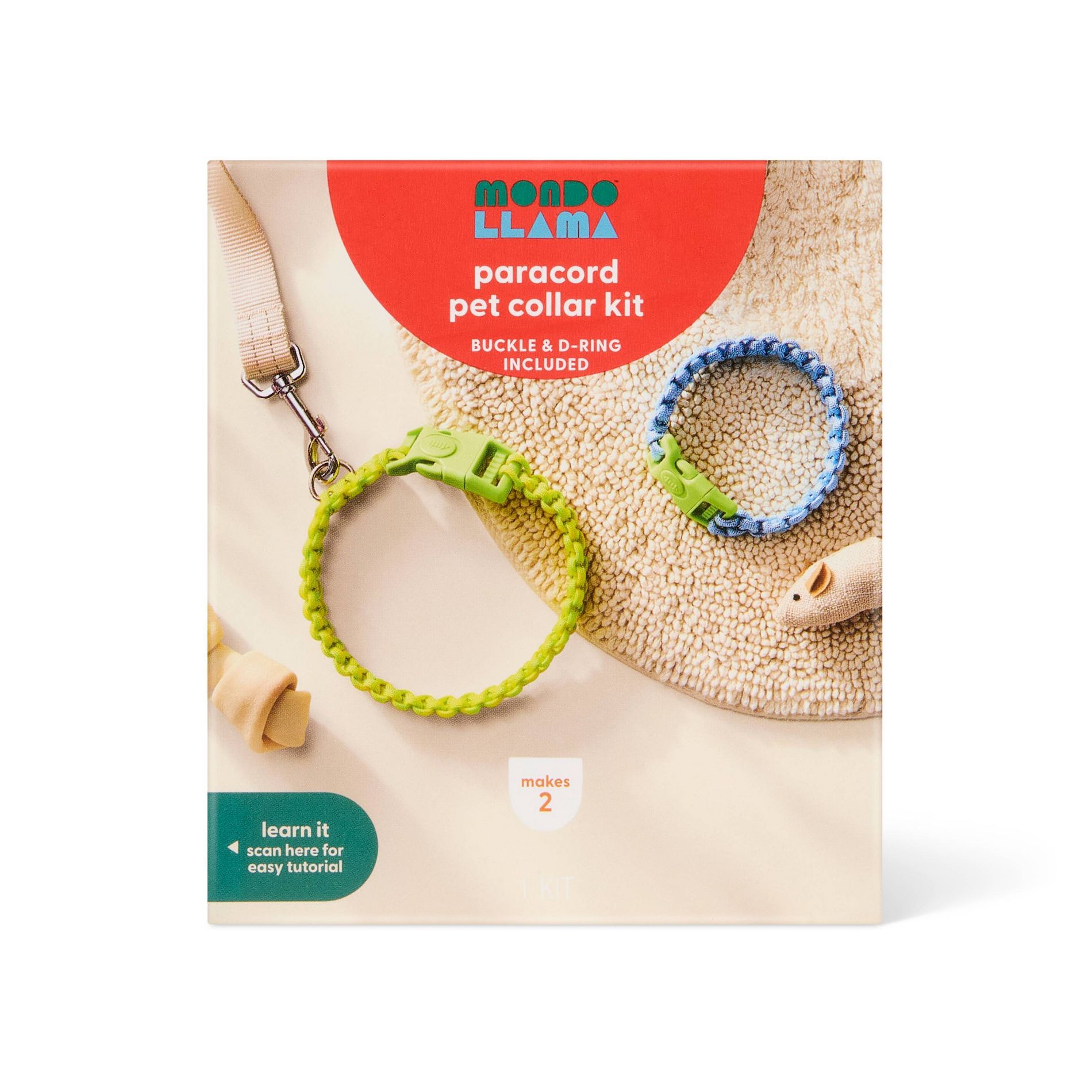 2ct Pets Craft Paracord Collar Activity Kit - Mondo Llama™