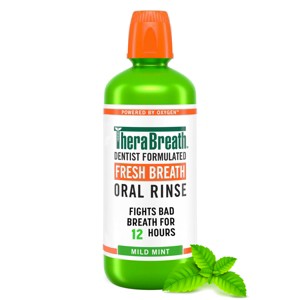 TheraBreath Fresh Breath Mouthwash - Mild Mint - 1 of 4