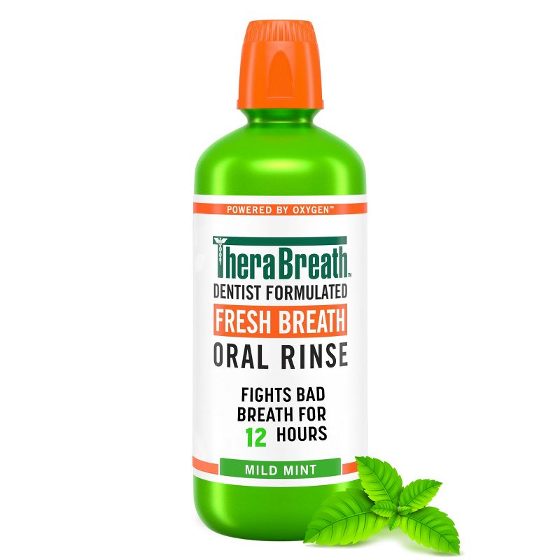 TheraBreath Fresh Breath Mouthwash - Mild Mint, 1 of 18
