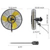 Ihomadore 30" Wall Fan for Commercial 3-Speed Auto Oscillation Portable Fan - 2 of 3