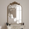 BEAUTYPEAK Vanity Wall Mirror Decorative Vintage Arched Bathroom Mirror Classic Designed Mirror - 2 of 4