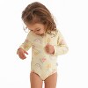 Gerber Baby Girls' Long Sleeve One Piece Rashguard Swimsuit - Fruit - 12 Months - 2 of 4