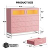 6-Drawer Dresser with Cabinet and TV Stand, Modern Wood Storage Organizer for Bedroom, Living Room, Entryway, or Hallway, Fits up to 48" TVs - 2 of 4