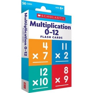 Multiplication 0 - 12 Flash Cards - (Flash Cards) (Paperback) - by Scholastic - 1 of 1