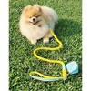 PoisePup - Luxury Pet Dog Leash - Soft Premium Italian Leather and 100% Natural Cotton Rope Leash - Sunshine Babe - 3 of 3