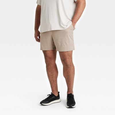 Men's Big Soft Stretch Shorts 7" - All In Motion™ Tan 3XL