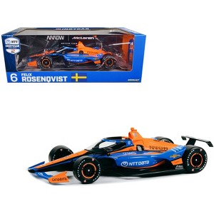 Dallara IndyCar #6 Felix Rosenqvist "NTT DATA" Arrow McLaren "NTT IndyCar Series" (2023) 1/18 Diecast Model Car by Greenlight - 1 of 3