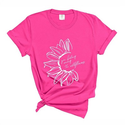 Simply Sage Market Women's You Belong Among The Wildflowers Short Sleeve Garment Dyed Tee