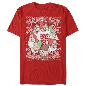 Men's Snow White and the Seven Dwarves Xmas Heigh Ho T-Shirt - 1 of 4