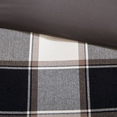 Urban Cabin Luxe Cotton Jacquard Queen Comforter Set in Brown