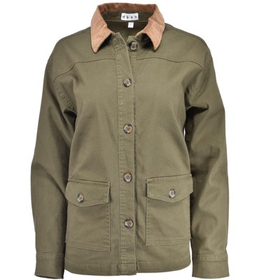 da-sh Women's Soft Olive Twill Barn Coat