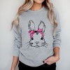 Simply Sage Market Women's Graphic Sweatshirt Bunny With Bandana - 2 of 4