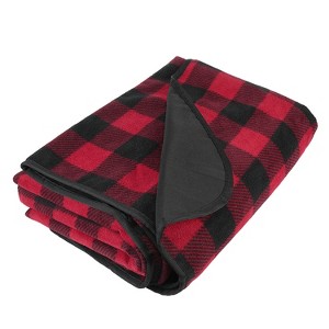 Tirrinia Large Waterproof Outdoor Blanket, Fleece Plush Emergency Blanket, Windproof Camping Blanket for Tailgating Game Day Stadium Concerts Car - 1 of 4