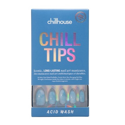 Chillhouse Chill Tips Press-On Fake Nails - Acid Wash - 24ct