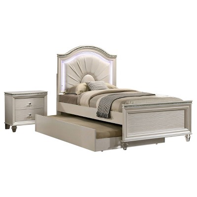 2pc Fosset Bedroom Set Pearl White - HOMES: Inside + Out