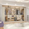 Besiost 71-In Freestanding Closet System Set with Wood Drawers, Corner Closet Organizer with Hanging Rods - 3 of 4