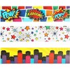 Bright Creations 78 Pack Comic Book Bulletin Board Banner Borders Classroom Decorations, 6 Designs, 36 x 2.3 in - 3 of 4