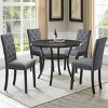 Subrtex Upholstered Parsons Chair Linen Fabric Dining Chair, Set Of 2 - image 2 of 2