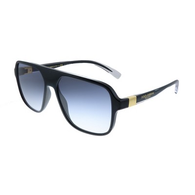 Dolce & Gabbana Dg 6134 675/79 Unisex Square Sunglasses Black 57mm : Target