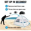 MaseiKar UPF 50+ Pop Up Beach Tent Sun Shelter for 4 Person, Portable Beach Umbrella Cabana - 4 of 4