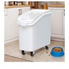27 Gallon Dry Food Ingredient Cereal Rice Grains Container Box with Wheels - 2 of 4