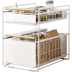 Kitchen Under Sink Storage Pull-Out Storage Shelf,Household Countertop Storage Shelf,Cabinet Double-Layer Storage Shelf,Kitchen Organizers & Storage - 1 of 4