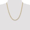 Black Bow Jewelry 5.25mm, 14k Yellow Gold, Open Concave Curb Chain Necklace - 2 of 4
