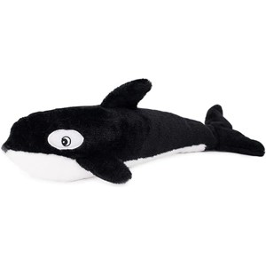 ZippyPaws Jigglerz- Dog Squeaky Toys, Funny Animal Plush, Cute Stuffed Puppy Toy, Pet Product, Interactive Squeaker- Killer Whale - 1 of 1