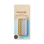 Gold and Silver Twist Candles - 12ct - Favorite Day™