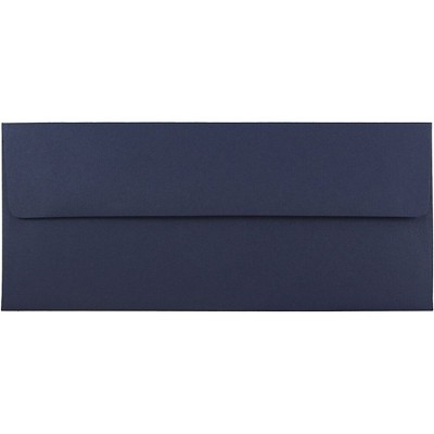 JAM Paper #10 Business Envelopes 4.125 x 9.5 Navy Blue LEBA367