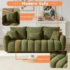 Kumasinova Premium Teddy Fleece Lounge Chair, Plush Single Sofa Chair with Pillow, Sturdy Wood Frame, Upholstered Couches for Living Room - 3 of 4