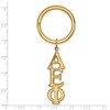 Black Bow Jewelry 14k Yellow Gold Plated Sterling Silver Alpha Epsilon Phi Greek Life Key Chain - 2 of 3
