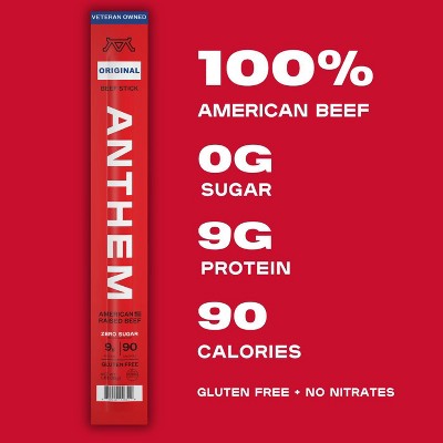Anthem Snacks Original Beef Meat Stick - 9g Protein - 1oz