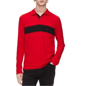 Calvin Klein Mens Colorblocked Polo Shirt - 1 of 1