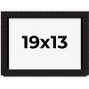 PosterPalooza | Modern Shadow Box 1" Depth Black Picture Frame - UV Acrylic, Backing Board, Hanging Hardware - 2 of 4
