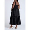 ELOQUII Women's Plus Size Mixed Fabric Tank Dress - 3 of 4