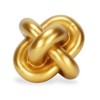 HomeRoots 5" Gold Resin Knot Tabletop Sculpture - 4 of 4