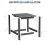 Square HDPE Outdoor Side Table - Durable Adirondack Style Patio Side Table for Beach, Porch - Weather-Resistant and Easy to Assemble - 3 of 4