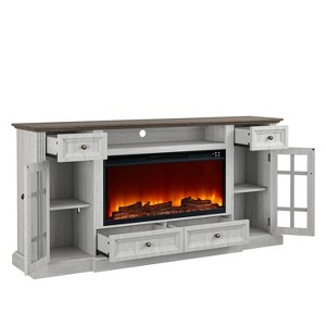 Festivo Farmhouse 73" TV Stand for TVs up to 73" with Fireplace - 1 of 4