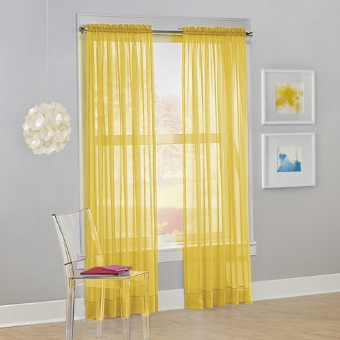 Calypso Voile Rod Pocket Sheer Curtain Panel - No. 918  - image 1 of 3