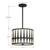 Crystorama Lighting Royston 3 - Light Pendant in  Black - 2 of 4
