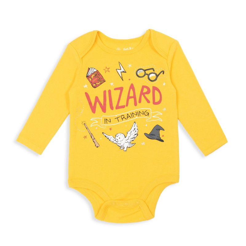 Harry Potter Baby Girls 3 Pack Bodysuits Newborn to Infant, 4 of 8
