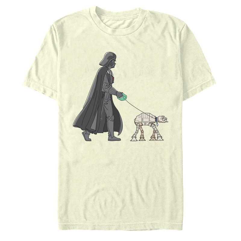 Men's Star Wars Darth Vader AT-AT Walking the Dog T-Shirt, 1 of 5