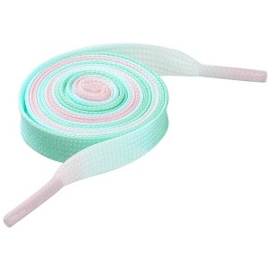 INSPIRE CHIC Flat Gradient Colored Shoelaces Cool Tie Dye Design Sneakers Shoe Laces 1 Pair - 1 of 4