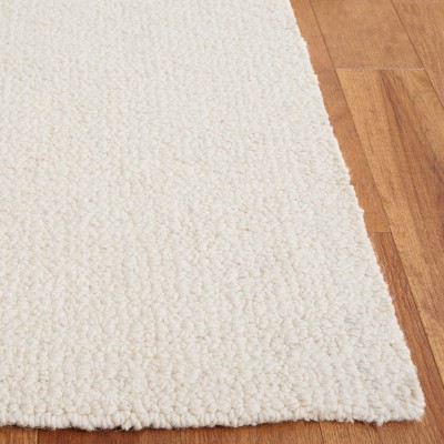 Ivory Abstract Hand-Tufted Wool 3' x 5' Area Rug
