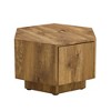 CAVINAS Modern Wooden Side Table Square Coffee Table, Night Stand for Living Room, Bedroom - 3 of 4